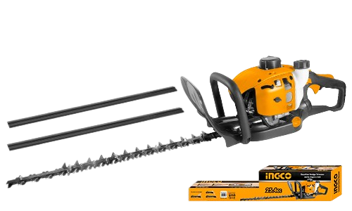 Ingco GHT5265511 Gasoline Hedge Trimmer - 25.4cc, 0.75Kw, 2-Stroke, Max Cutting Diameter 550mm