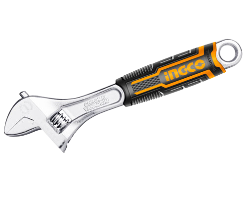 Ingco HADW131068 Adjustable Wrench, 150mm (6") Length, CrV