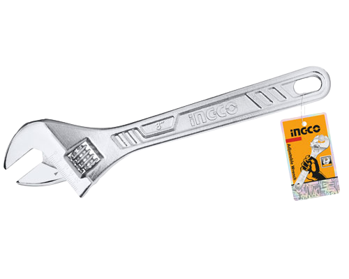 Ingco HADW131082 Adjustable Wrench, 200mm (8") Length