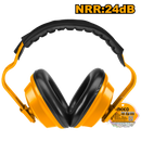Ingco HEM01 Earmuff: Impact-Resistant ABS Shell, Soft Foam Pad, NRR 24dB, Comfortable Hearing Protection