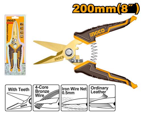 Ingco Electrician's Scissors HES0188 - Size 200mm(8")