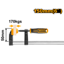 Ingco HFC020501 F Clamp with Plastic Handle - 50x150mm, Max Clamp Force: 170KGS