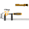 Ingco HFC020502 F Clamp with Plastic Handle - 50x200mm, Max Clamp Force: 170KGS