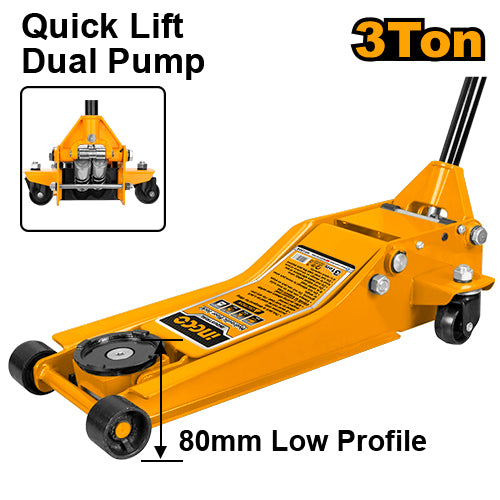 Ingco HFJ304 Hydraulic Floor Jack, 3 Ton