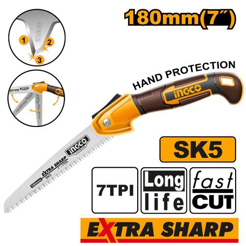 Ingco Folding Saw HFSW1806 - Size 7"/180mm