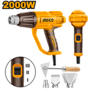 Ingco HG200078 Heat Gun - 2000W, Variable Temperature, Adjustable Airflow
