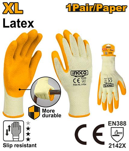 Ingco Latex Gloves HGVL05 - Size XL