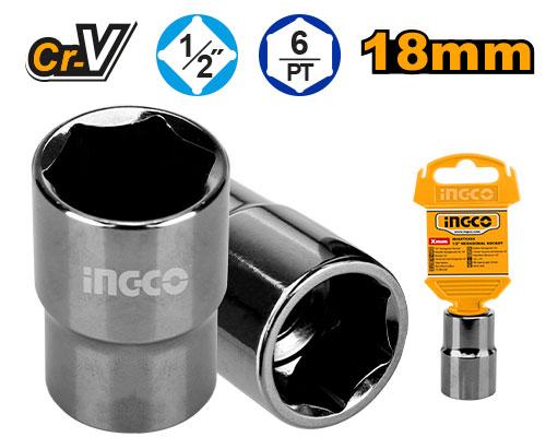 Ingco 1/2" Hexagonal Socket HHAST12181 - Size 18mm