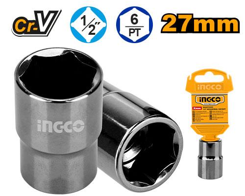 Ingco 1/2" Hexagonal Socket HHAST12271 - Size 27mm