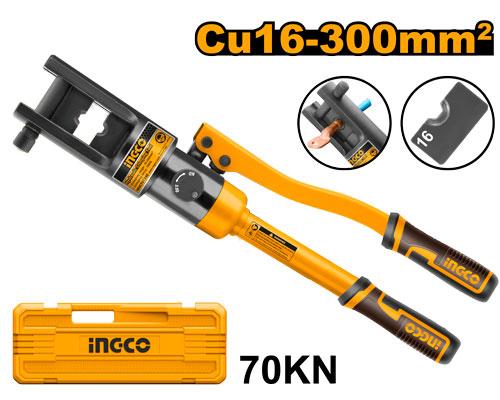 Ingco Hydraulic Crimping Tool HHCT01240 - Length approx.475mm, Weight approx.3.6kg
