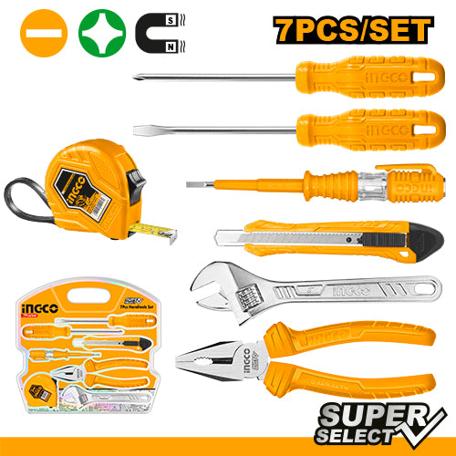 INGCO HKTH10807 7-Piece Hand Tools Set - Your Complete Toolbox Solution