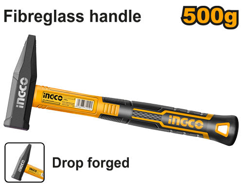INGCO HMH8180500 Machinist Hammer - 500g, Precision and Power Combined