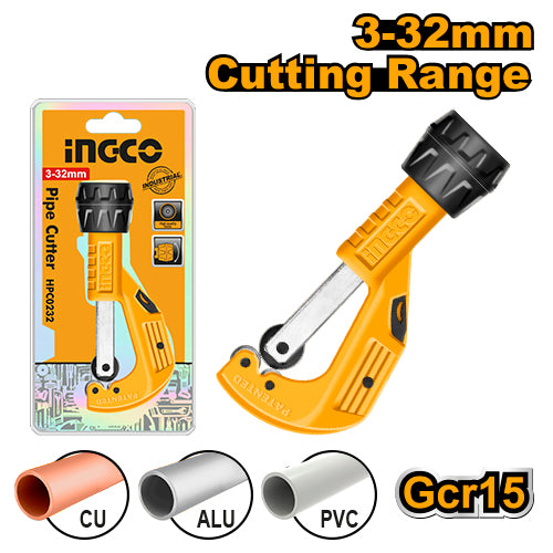 Ingco HPC0232 Pipe Cutter for Copper and Aluminum Pipes, Cutting Diameter: 3-32mm