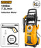 Ingco HPWR28008 High Pressure Washer - 2800W, 220-240V, 180Bar (2600PSI), 7.3L/min Flow Rate, Auto Stop System, Includes Accessories