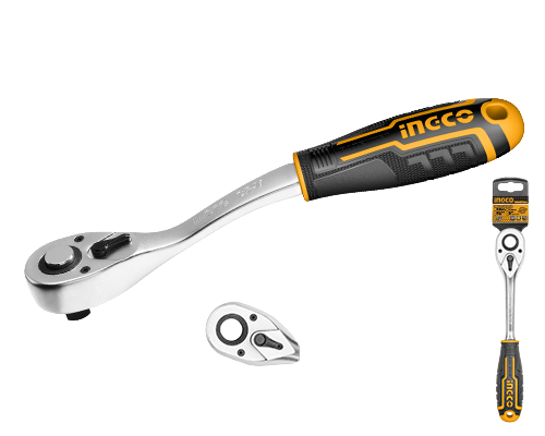 Ingco HRTH8412 Ratchet Wrench, 1/2" Drive, 72T, 260mm Length
