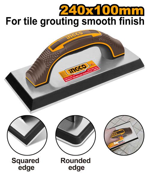 Ingco Rubber Grout Float HSFR24108 - Size 240mmx100mm