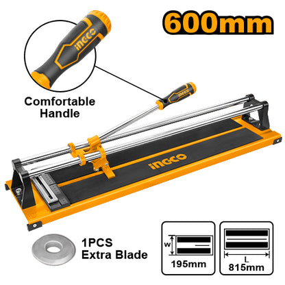 INGCO HTC04600 Tile Cutter - Max Cutting Length 600mm, Multi-Function Cutting