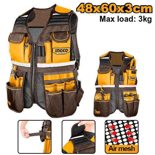 Ingco Tool Vest HTVT09028 - Size L48xW60xH3cm