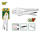 Jadever 10" Straight Jaw Plier Cr-V Nickel Plated (JDLP2C02)