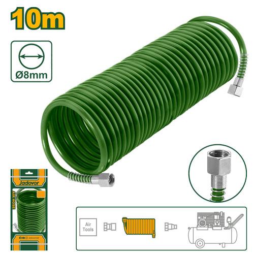 Jadever PE Air Hose 10m with Threaded Connectors for Pneumatic Tools (JDQG1910)
