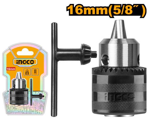 Ingco 16mm Key Chuck KC1601 - Chuck Capacity 3-16mm, Connection Size 1/2"-20UNF