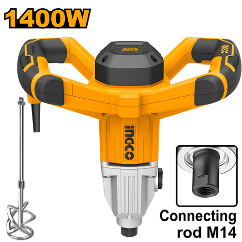 INGCO MX214008 Mixer - Powerful Mixing with 1400W Input Power