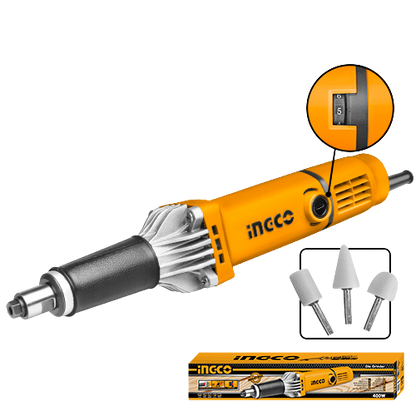 Ingco Die Grinder PDG4003 - 550W, 29000rpm, Collet Size 6mm