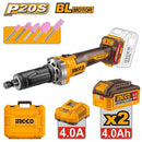INGCO 20V Brushless Cordless Die Grinder Kit (30,000 RPM) - CDGLI20012