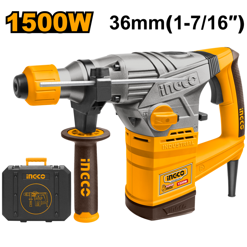 Ingco RH15008 Rotary Hammer 1500W 5.0J Impact Energy High Capacity Rajeshwari Enterprises