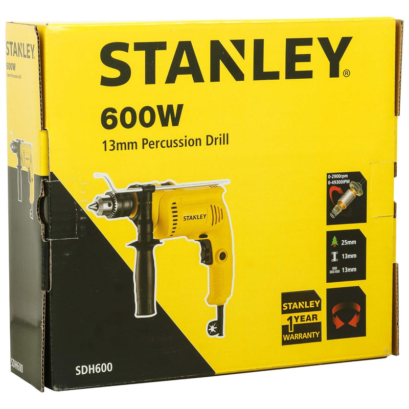 Stanley Impact Hammer Drill 600W 13mm SDH600-IN – Rajeshwari
