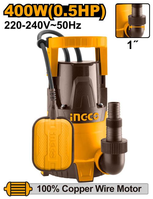 Ingco Submersible Pump SPC4008 - 220-240V~50Hz, 400W