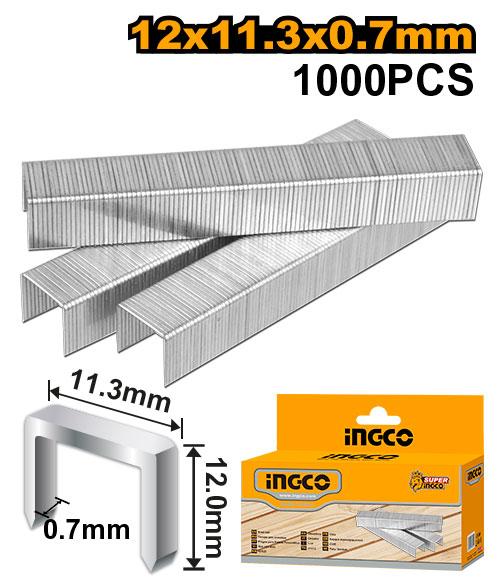 Ingco Staples STS0112 - Size 12mmwidth:0.7mm