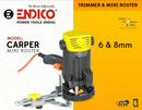 Endico Trimmer and Mini Router CARPER 6MM & 8MM