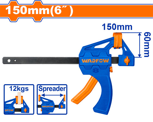 Wadfow 6-Inch Quick Bar Clamp WCP4306 - Fast and Secure Clamping