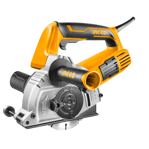 Ingco WLC15008 Wall Chaser - 1500W, 125mm Disc Diameter, Cutting Depth 3-29mm, Cutting Width 8-30mm, Includes 1x Chisel, 1x Auxiliary Handle, 1x Set of Extra Carbon Brushes, 4x Cutting Discs, Packed in a Color Box
