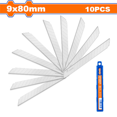 Wadfow 10 Pcs Snap-Off Knife Blades Set WMK1K09 - Versatile Cutting Solution