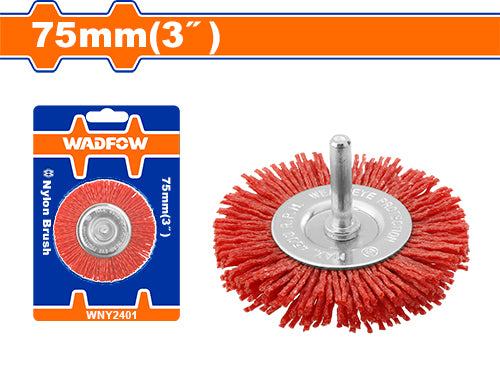Wadfow Nylon Brush WNY2401 - 75mm (3") Diameter