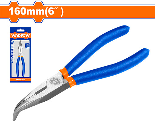 Wadfow 6-Inch Bent Nose Pliers WPL4946 - 160mm Size, Precision and Versatility