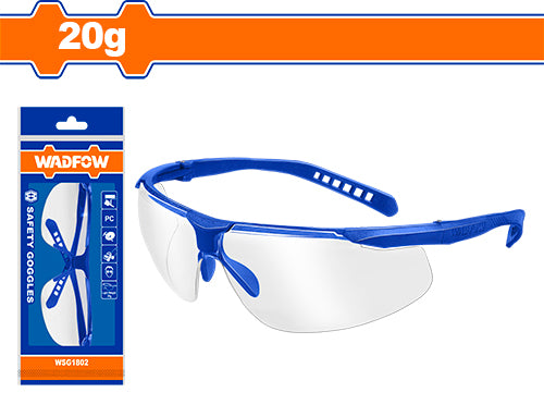 Wadfow Safety Goggles WSG1802 - Lightweight and Comfortable Eye Protection