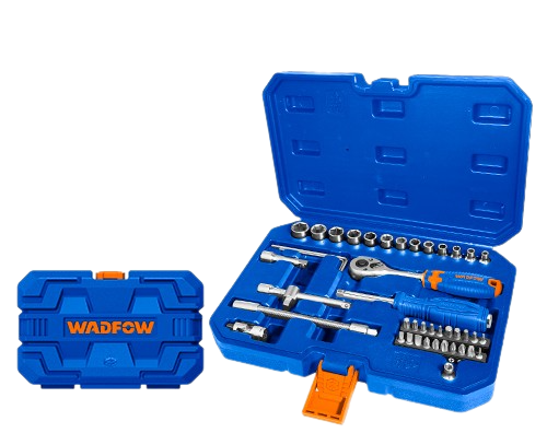 Wadfow 45 Pcs 1/4" Socket Set WST4D45 - Comprehensive and Multi-Functional