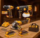 INGCO 3-in-1 Cordless Brushless Combo Kit – 20V Series